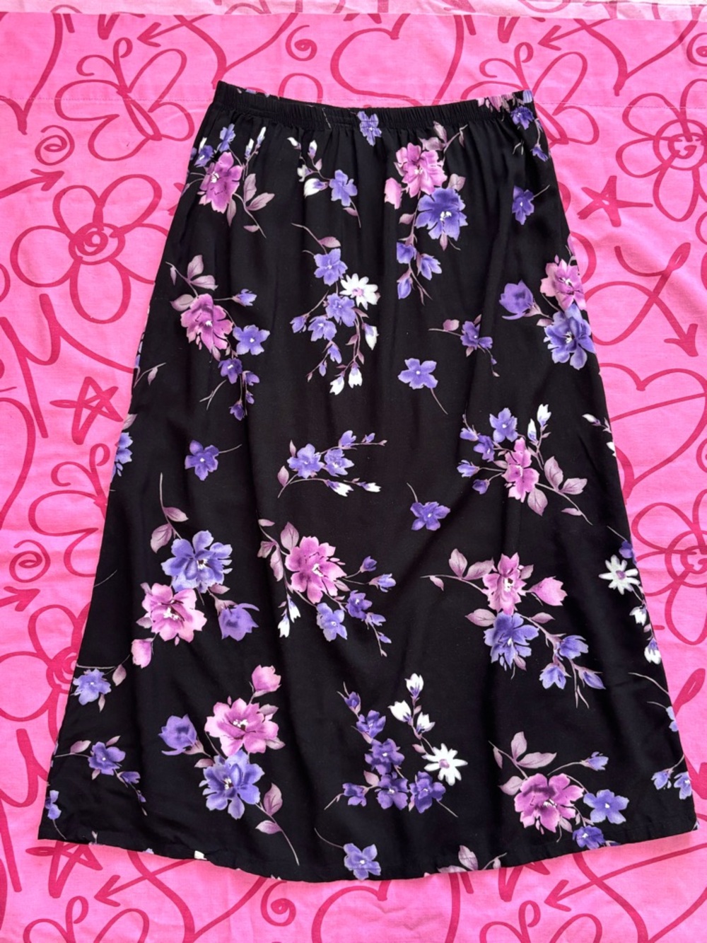 🌸 Vintage Blair Floral Midi Skirt